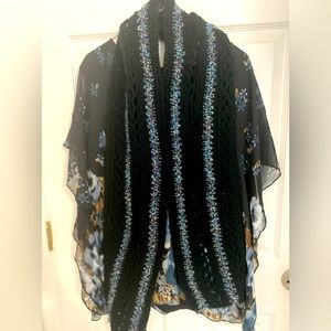 Crochet winter scarf; handmade